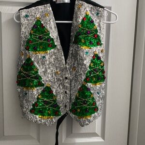 Sequin Christmas vest